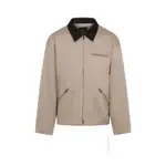 [Mastermind Japan] Mastermind Japan-Sand Beige Cotton Aviator Jacket-Uomo M STAND