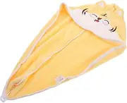 DRESSOOS Cute Tiger Design Quick Dry Hair Cap Absorbent Fleece Dry Hair Cap Hair Towel Wrap for Women Bath Wrap Super Absorbent Hair Drying Hat
