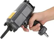 Pneumatic Nail Puller Gun, Air Punch Nailer 0.4‑0.7mpa 50mm Max Length Nail Remover Air Stapler Gun Non‑Slip Nail Puller Kit for Denailing Recycling Wood
