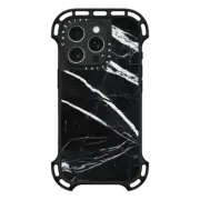 iPhone 16 Pro Ultra Bounce Case MagSafe Compatible Black marble