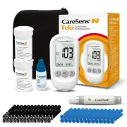 CareSens N Feliz Blood Glucose Monitoring Kit with 100 Blood Sugar Test Strip...
