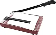 Paper Trimmer - Manual Trimmer with Wooden Base for A4 Paper - Portable Straight Edge Cutter, Multifunctional Craft Cutting Tools for Home, Studio and School Use