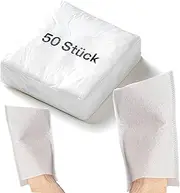 Theracaso Disposable Molton Wash Mitts Pack of 50 - Soft & Lint-Free | 75 g/m² | 15 x 22 cm | for Care, Incontinence, Baby, Seniors | Tear-Resistant & Absorbent | Ultrasonically Welded