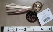 NWT Gartner Studios “I Do Crew” Gold Tassel- Enameled Keychain Purse Charm Fob