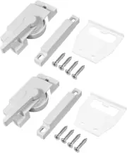 2 Pack Window Sash Locks and Keeper, 2 Inch Hole Center Cam Action Sliding Windo
