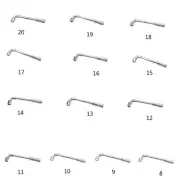 L Socket Spanner Wrench Shaped Hexagonal Torque Spanner Set Car Repair Tool