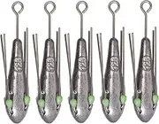 Lead Fishing Weights, Lead Weights for Fishing - High Density Long Tail Weights | Outdoor Supplies, Friendly Fish Clad for Freshwater and Saltwater
