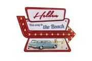 HOLDEN EH Wagon Light up Tin Wall Sign