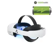 For Meta Oculus Quest 2 Headset VR Power Pack Head Strap with 10000mAh Battery