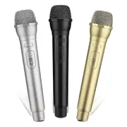 3 PCS Microphone Prop, Plastic Prop Microphone, Mic Prop for Costume Role Play Christmas Cosplay Music Birthday Party Multicolor