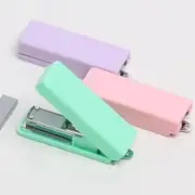 Metal Mini Stapler Candy Color Manual Binding Tool School Office