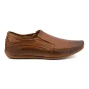 Olivier moccasins men's men brown natural leather natural leather