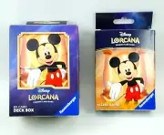 Disney Lorcana Mickey Mouse Deck Box and Sleeves Ravensburger New In Hand