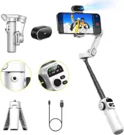 Gimbal Stabilizer for iPhone, iPhone Gimbal with AI Tracking Sensor for Vlog Re