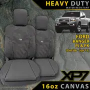 Ford Ranger PJ/PK - XP7 Heavy-Duty Canvas 2x Front Seat Covers (Made to Order)