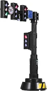 WEKAMOS Kids Traffic Light Toy with Lights and Sounds Simulation Traffic Signal Model for Early Education and Role Play DIY Scene Decor