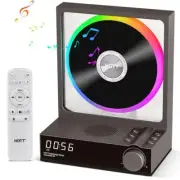 HOTT CD Player Portable with RGB Lights Bluetooth 5.3 Desktop CD Grey