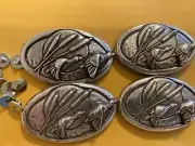 Lot Of 4 Skeeter Conchos With Screws 2” Wide