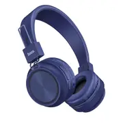 W25 Wireless bluetooth Large Capacity Portable Foldable Over-ear Stereo Sport Headphone With Mic BLUE COLOR
