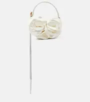 [Magda Butrym] Magda Butrym Vesna Micro floral-appliqué satin tote bag One Size beige