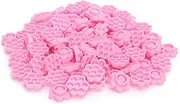 500pcs Eyelash Extension Glue Holder,Eyelash Grafting Glue Cup,Multiple Grids Flower Shaped Disposable Plastic Pink Glue Cup for Makeup