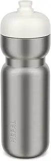 Mepal - Stainless Steel Drinking Bottle Pull Sport - Leak-Proof - Hold with One Hand, Open and Drink - Lightweight Stainless Steel - Water Bottle - 800 ml - Ceramic White