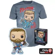 Funko POP! & Tees: Marvel - Thor [Quantum Realm Suit] (GiTD)(GameStop)[POP! & Te