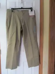 NWT DOCKERS WASHED KHAKI STRAIGHT FIT COMFORT WAISTBAND PANTS W 36 L 29 Beige