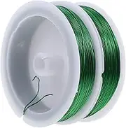 Anneome 2 Rolls Colored Iron Wire for DIY Crafting Yards Each Versatile Beading Wire for Jewelry Making Floral Arrangements and Creative Projects