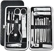 Manicure and Pedicure tool set kit 19 in 1 with storage box