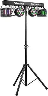 Beamz PartyBar 2 All-in-One LED DJ Lighting System RGBW DMX Lighting Stand IR