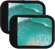 [ODAWA] Ocean Waves Beach Luggage Handle Wrap Neoprene Luggage Tags Suitcase Makers Covers for Travel, 4 Pack