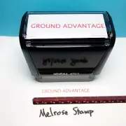 Ground Advantage Rubber Stamp Red Ink Self Inking Ideal 4913