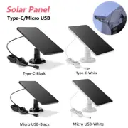Solar Panels Micro USB Type C Outdoor DC Waterproof for Home Security Camera