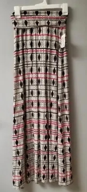 New Cynthia Rowley Womens maxi jersey Skirt Sz XS Bandeau dress