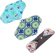 FOMIYES Long-lasting Bamboo Charcoal Sanitary Pads Washable Menstrual Pads for Women Reusable Natural Odor-neutralizing