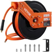VEVOR Retractable Air Hose Reel, 3/8 IN x 50 FT Hybrid Air Hose Max 300PSI-SALE