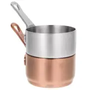 2 Pcs Flour Container Stainless Steel Sauce Pan Dipping Storing Condiments