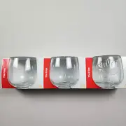3x McDonalds 50 Years Of Macca's Glass The Fries Wobble Cup NEW