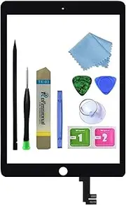 for Black iPad Air 2 2nd Generation Touch Screen Digitizer Glass Replacement Modle A1566 1567 with Tool Repair Kit.