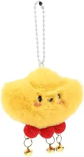 jojofuny Yuanbao Doll Pendant Keychain Plush Backpack Charm Fun Squeaky Ornament for Boys and Girls