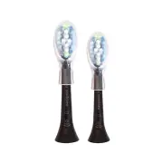 2x Philips DiamondClean Smart C3 Plaque Control Brush Heads | Black | No Box