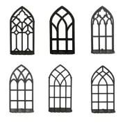 Gothic Wall Hanging Shelf Decorative Crystal Display Stand for Living Room