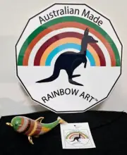 Australian Rainbow Art Great Barrier Reef Dolphin Coloured Sands Souvenir