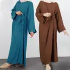 Dubai Muslim Women Maxi Dress Islamic Abaya Kaftan Caftan Cocktail Party Gown