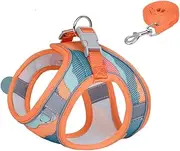 FUNAT Pet Summer Breathable Vest Style Chest Strap, Cat Dog Chest Harness Breathable Reflective Walking Rope with Safety Buckle for Small Medium Dogs Cats