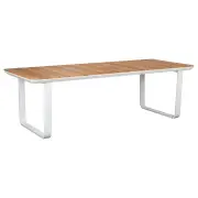 Pallara 240cm Teak Top &amp; Aluminium Dining Table
