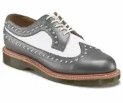 Dr Martens 5 Hole 3989 PIP Pewter White 15367011 Doc