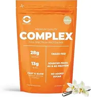 Pure Product Australia - Whey Protein Blend (WPI + WPC + CASEIN) Powder - 100% Premium Grass-Fed AU & NZ - 28g Protein per Serve - 13g BCAAs - Non-GMO - 3kg (90 Servings) - Vanilla