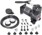ZHSYMX 300PSI 1/4 NPT Super Silent 69DB Truck/Car Train Horn/Suspension/Ride/Bag kit/System and All 12v Vehicles like Semi/Pickup Trucks SQ420 Black